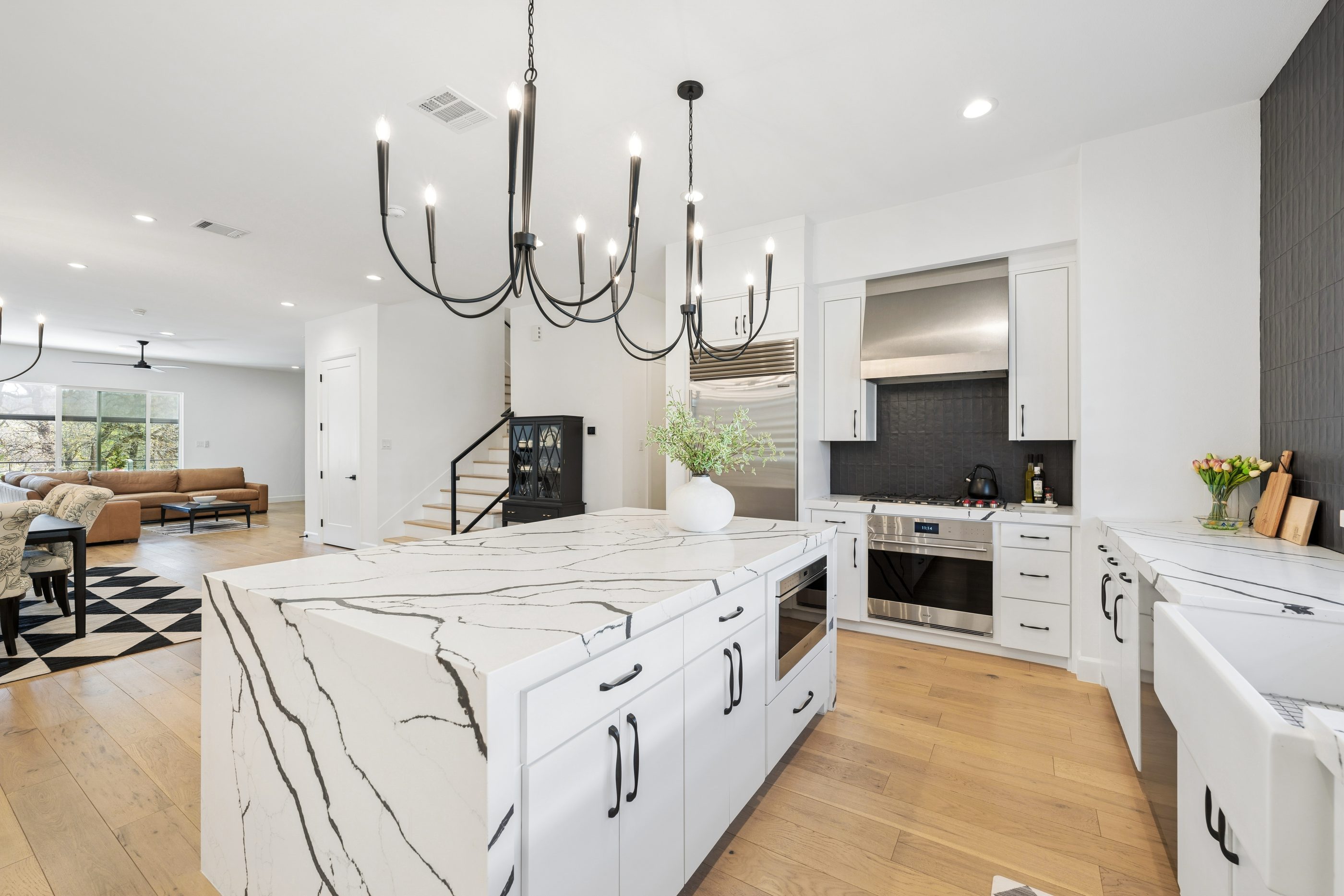 Kitchen — Open to Living